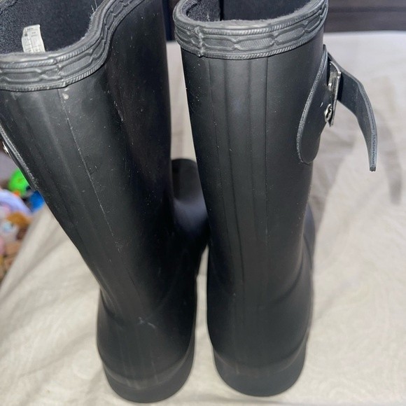 WOMENS PRELOVED HUNTER RAIN BLACK BOOTS SIZE 9 - Picture 7 of 7